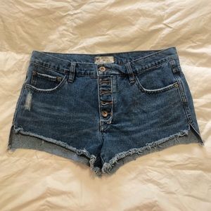 Free people denim shorts